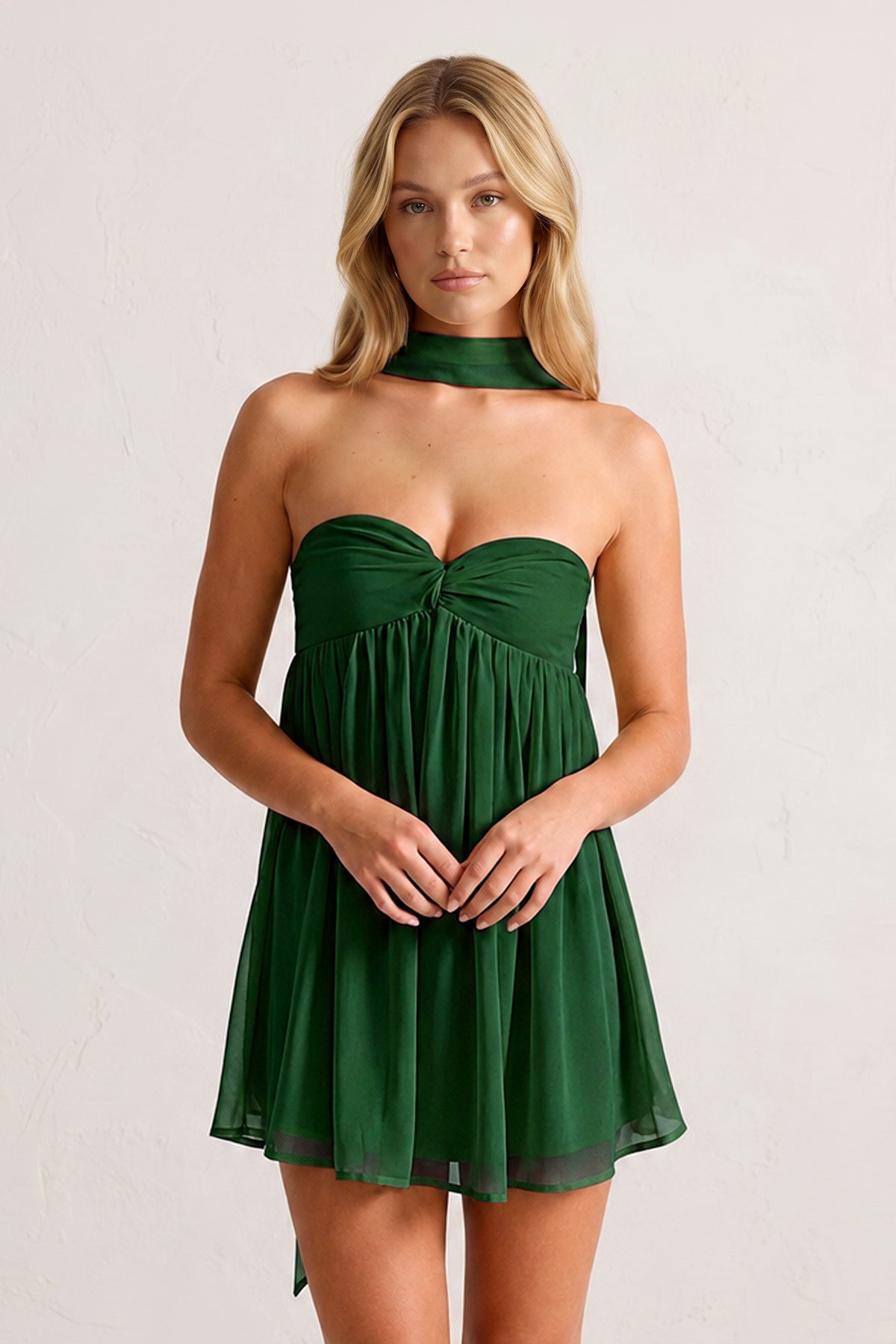 Sweetheart Ruched A-Line Chiffon Homecoming Dress