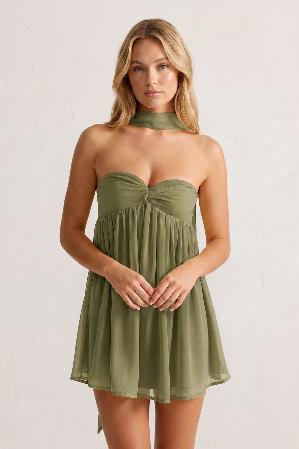 Sweetheart Ruched A-Line Chiffon Homecoming Dress