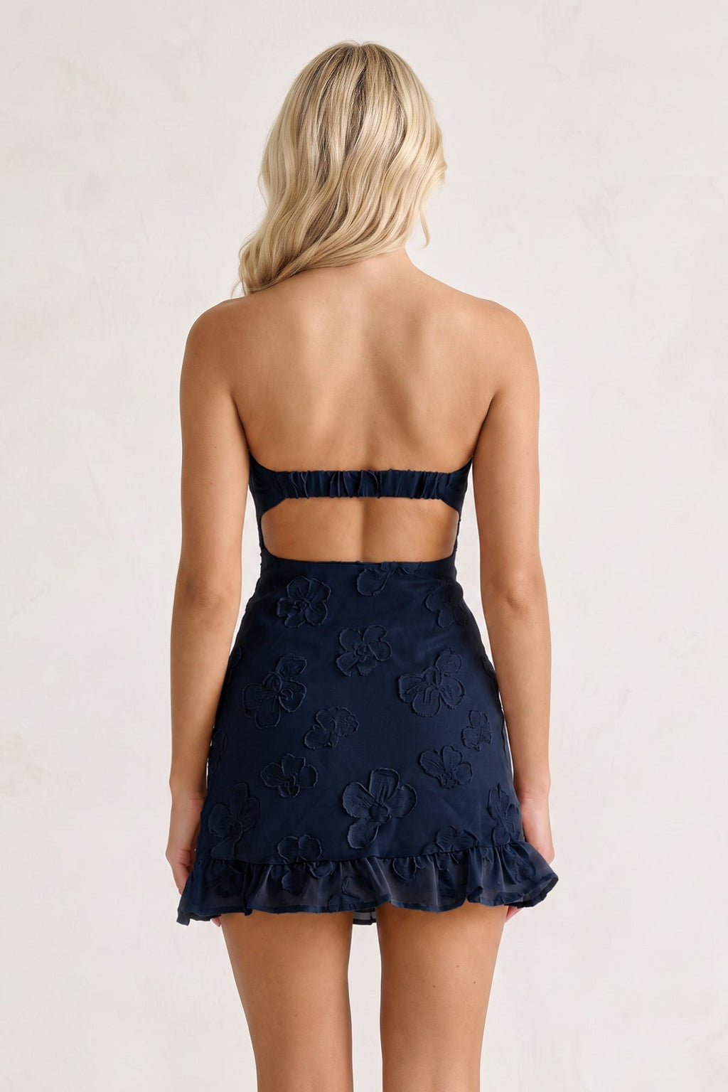 Yellow Sweetheart Embroidered Tulle Ruffled A-Line Homecoming Dress